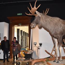 Náměstek hejtmanky Pavel Hroch při prohlídce připravované stálé expozice.