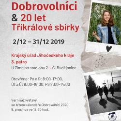VÝSTAVA FOTOGRAFIÍ: Neobyčejní dobrovolníci & 20 let Tříkrálové sbírky - plakát.