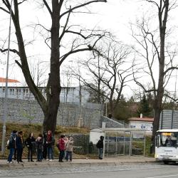 Prostor před píseckou nemocnicí dostal novou podobu. Úpravy hradily město, nemocnice a kraj.
