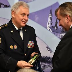 Ředitel HZS JčK Lubomír Bureš a David Slepička.