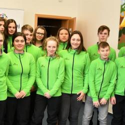 Na kraji to cinkalo medailemi. Hejtmanka Stráská a náměstek Hroch gratulovali mladým olympionikům.