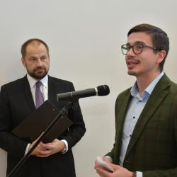 1. náměstek hejtmana Jihočeského kraje František Talíř při projevu.