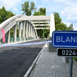 Velký most přes Blanici ve Vodňanech opět slouží veřejnosti.