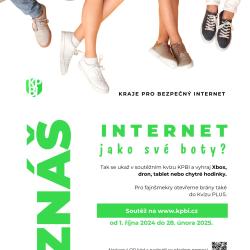 Soutěž o atraktivní ceny s projektem Kraje pro bezpečný internet.