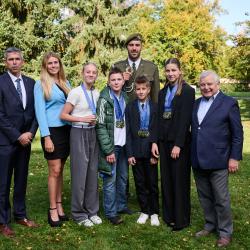 Prezident Pavel přijal na Hradě sportovce, trenéry i realizační týmy.