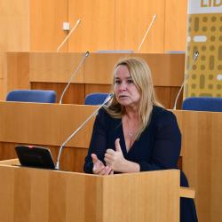 Náměstkyně hejtmana pro oblast sociálních věcí Lucie Kozlová. 