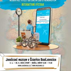 V Jihočeském muzeu v Českých Budějovicích bude od začátku dubna (vernisáž 1. 4. 2026 od 16:30 hod.) k vidění úspěšná interaktivní výstava „Lidé odvedle – neobvyklý výlet do světa lidí s hendikepem“. Návštěvníci prostřednictvím různých simulací nahlédnou do každodenního života lidí se zdravotním postižením. Výstavu vytvořila a financuje Nadace Sirius.