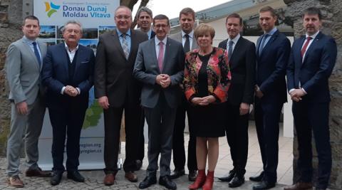 Jihočeský kraj pod vedením hejtmanky Ivany Stráské převzal předsednictví Evropského regionu Dunaj-Vltava