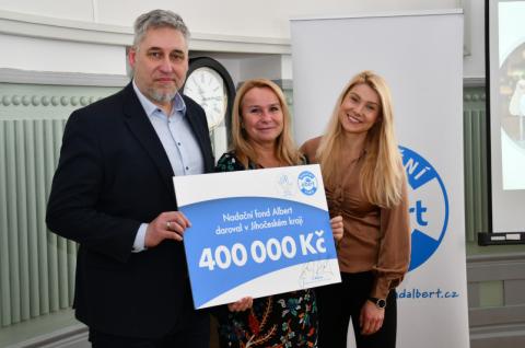 Nadační fond Albert rozdělil v Jihočeském kraji 400 tisíc korun.