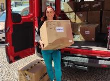 probíhající distribuce antigenních testů v Táboře