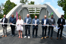Velký most přes Blanici ve Vodňanech opět slouží veřejnosti.