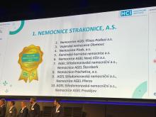 Nemocnice Strakonice, a.s. je Nejlepší nemocnicí roku 2024.
