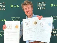 Czech Brew Star 2026. Diplomy při slavnostních vyhlášeních převzal školní sládek Aleš Boubelík.